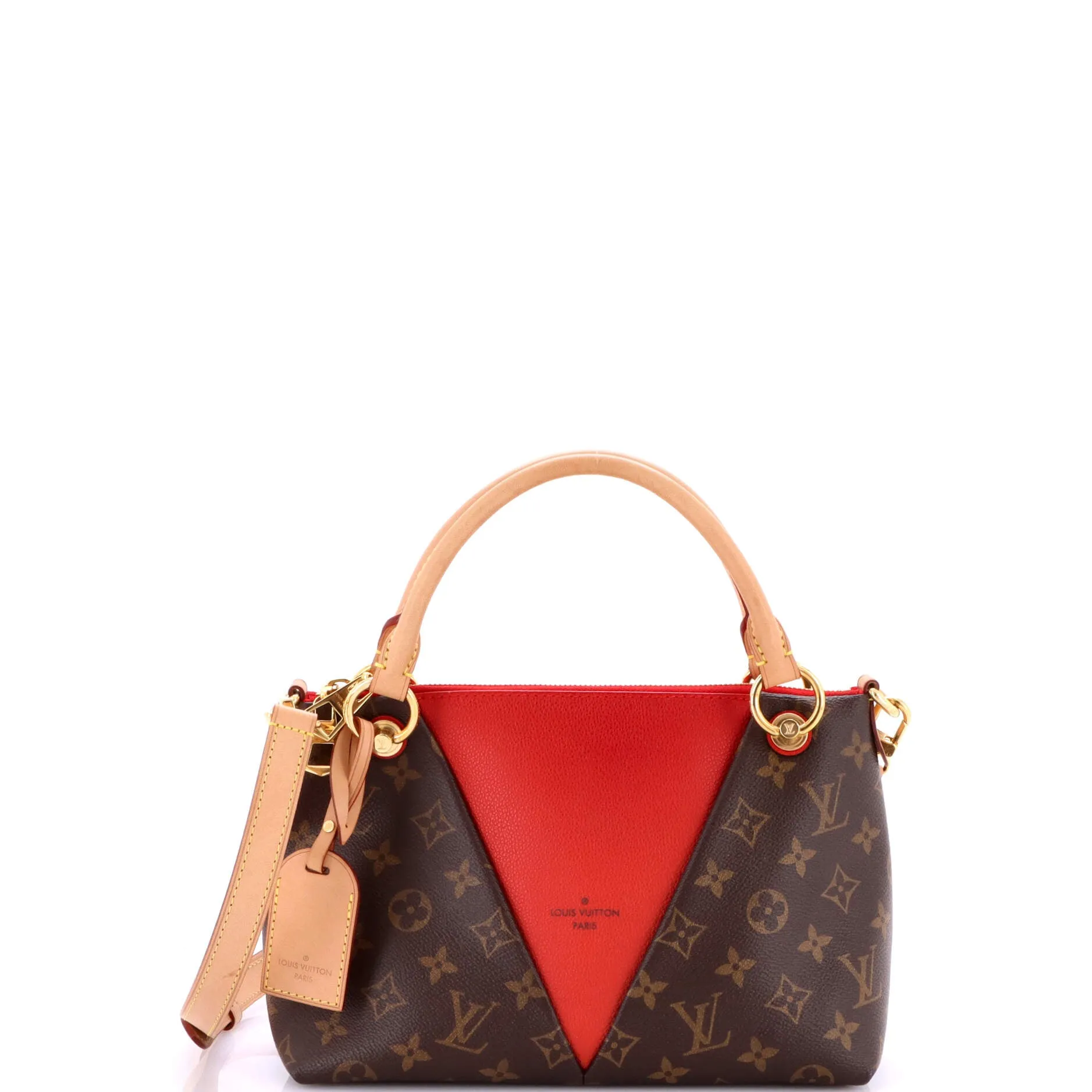 Pre-Loved Louis Vuitton V Tote Monogram Canvas and Leather BB sold by Zulily