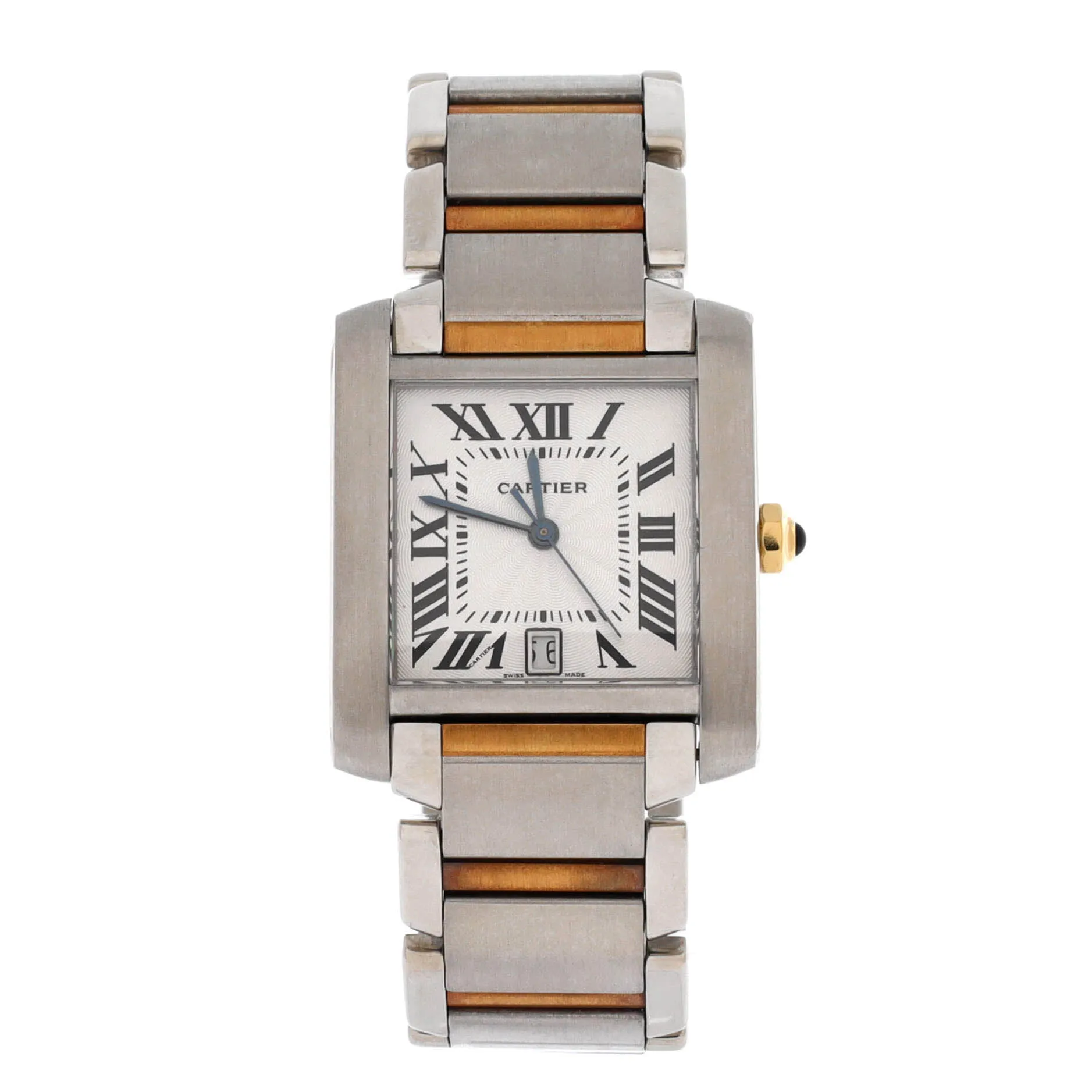 Pre-Loved Cartier Tank Francaise Automatic Watch Stainless Steel and Yellow Gold 28 sold by Zulily