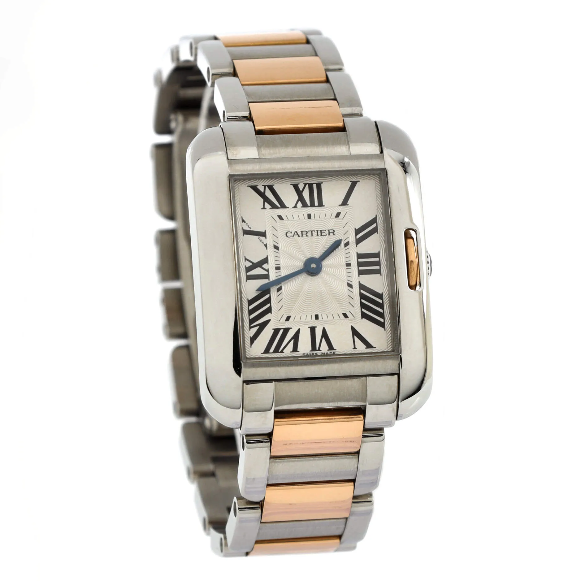 Pre-Loved Cartier Tank Anglaise Quartz Watch Stainless Steel and Rose Gold 23 sold by Zulily product image thumbnail 2