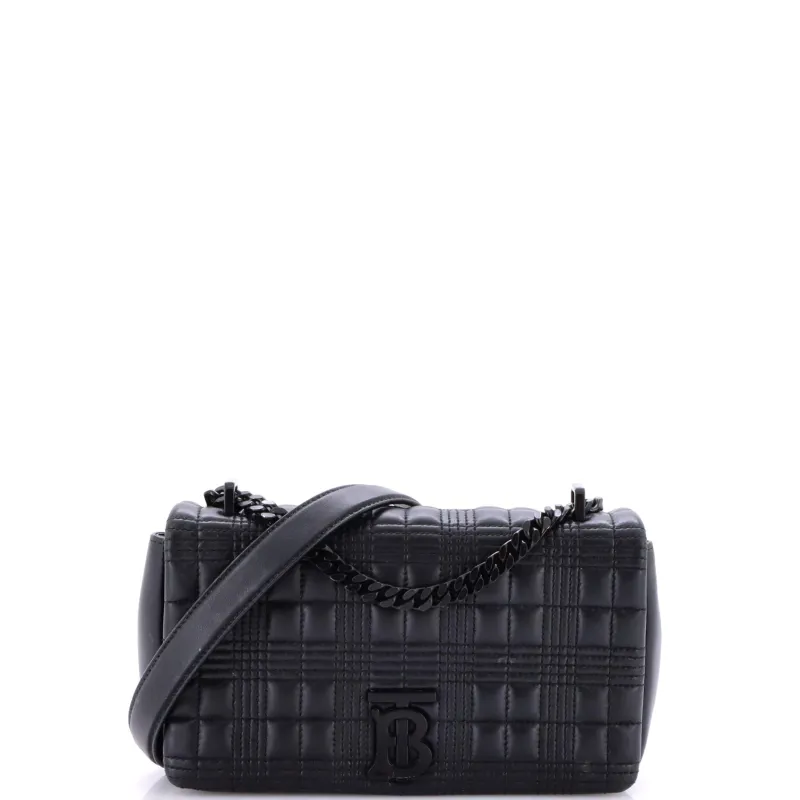 Pre-Loved Burberry Lola Shoulder Bag Quilted Lambskin Small sold by Zulily