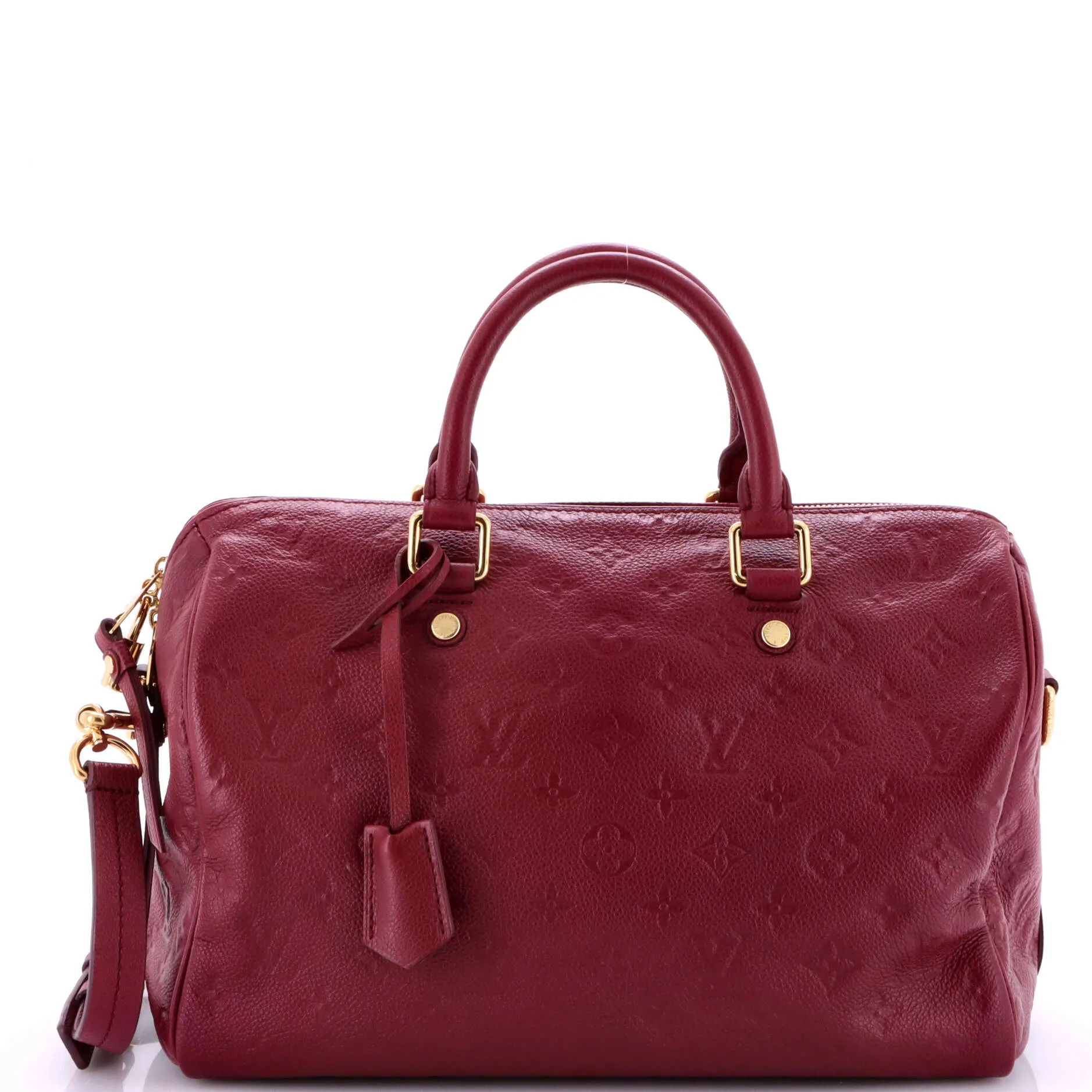 Pre-Loved Louis Vuitton Speedy Bandouliere Bag Monogram Empreinte Leather 30 sold by Zulily