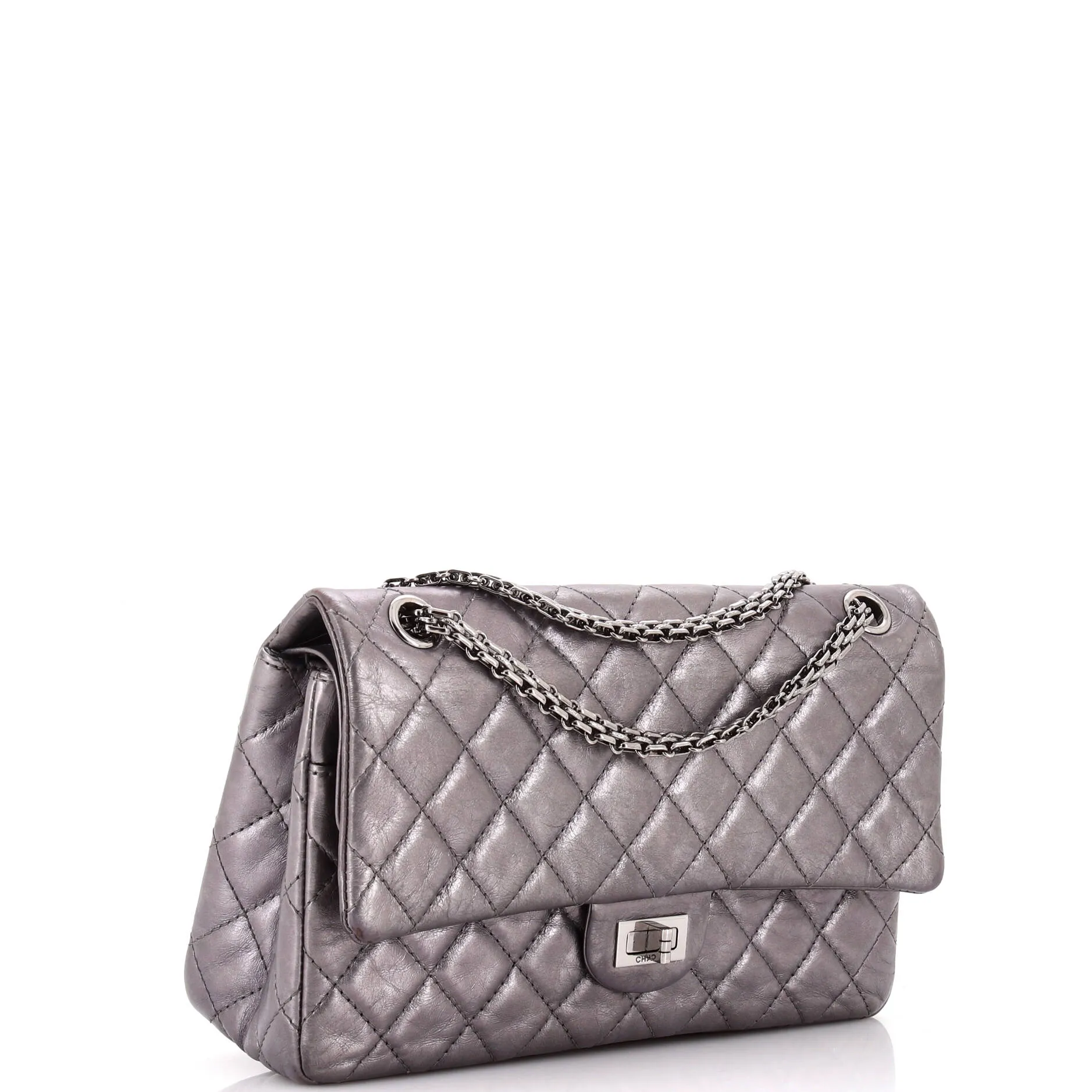 Pre-Loved Chanel Reissue 2.55 Flap Bag Quilted Metallic Aged Calfskin 226 sold by Zulily product image thumbnail 2