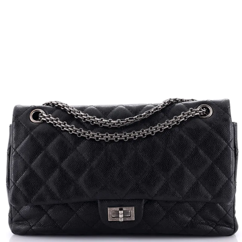 Pre-Loved Chanel Reissue 2.55 Flap Bag Quilted Caviar 226 sold by Zulily
