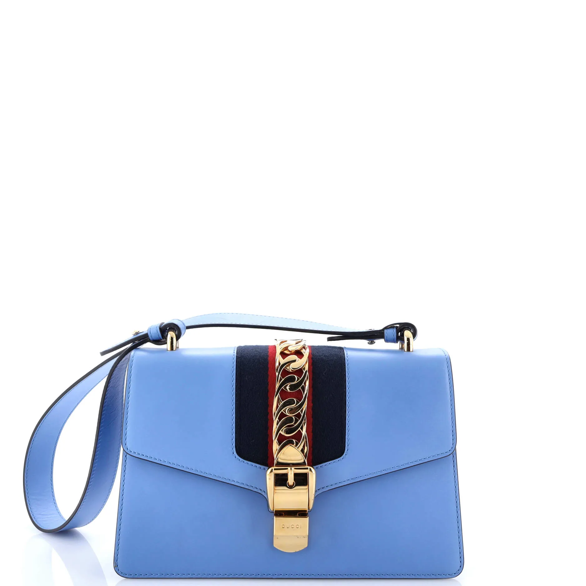 Pre-Loved Gucci Sylvie Shoulder Bag Leather Small sold by Zulily
