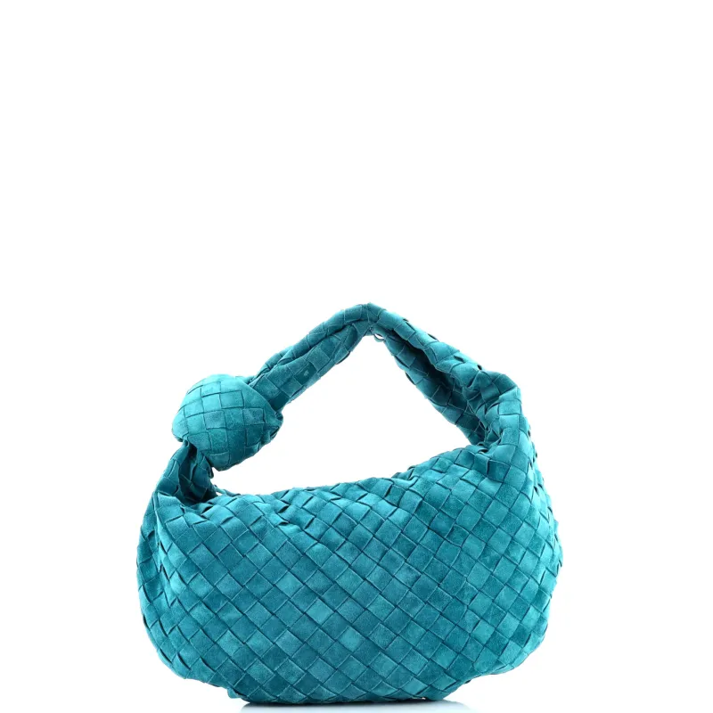 Pre-Loved Bottega Veneta BV Jodie Hobo Intrecciato Suede Teen made by Bottega Veneta
