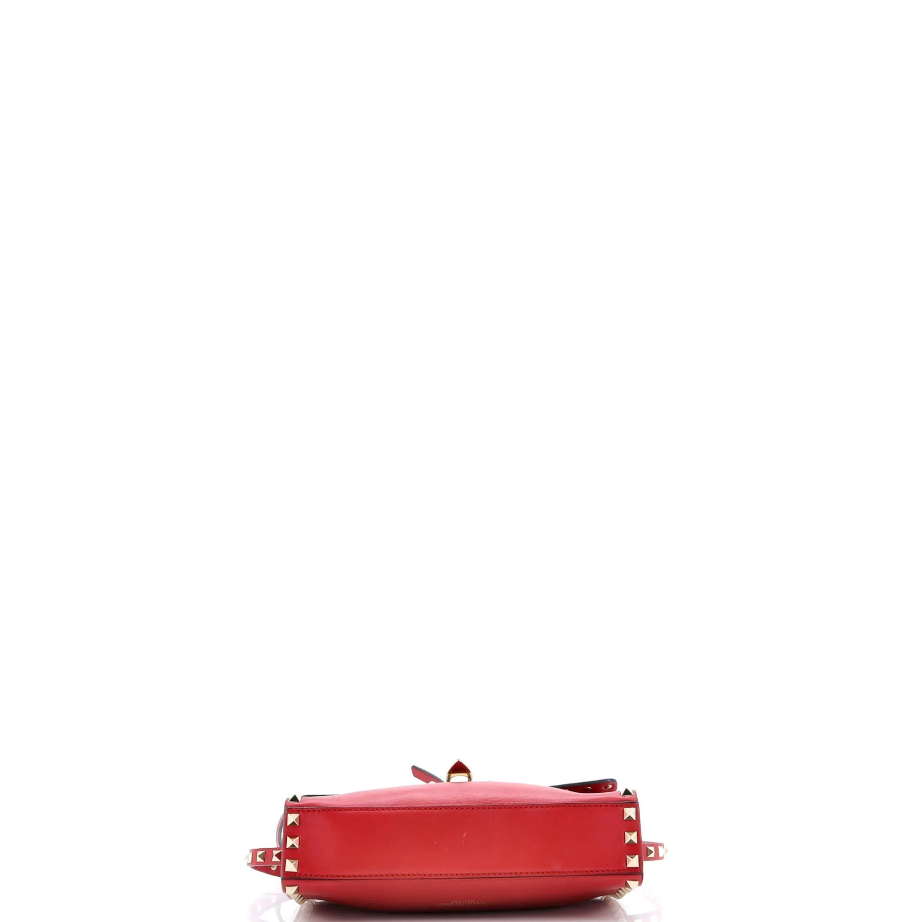 Pre-Loved Valentino Rockstud Flip Lock Flap Bag Leather Medium sold by Zulily product image thumbnail 4