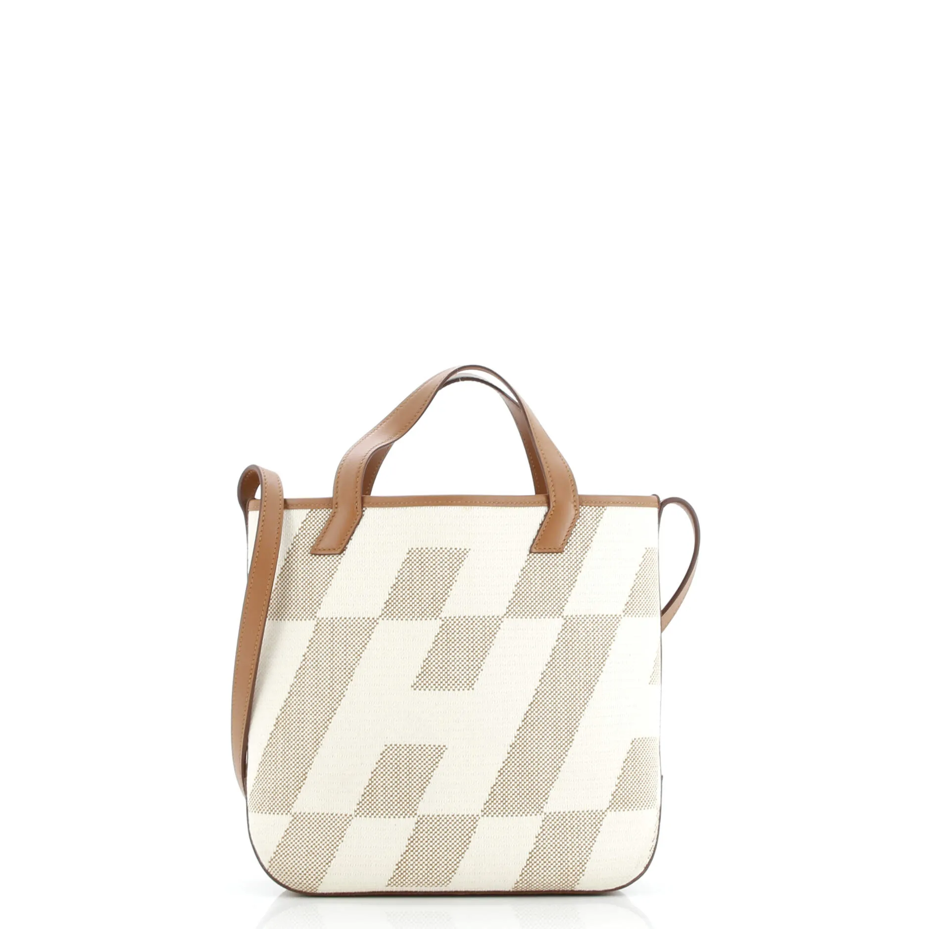 Pre-Loved Hermes Cabas H en Biais Tote Canvas with Leather 27 sold by Zulily product image thumbnail 3