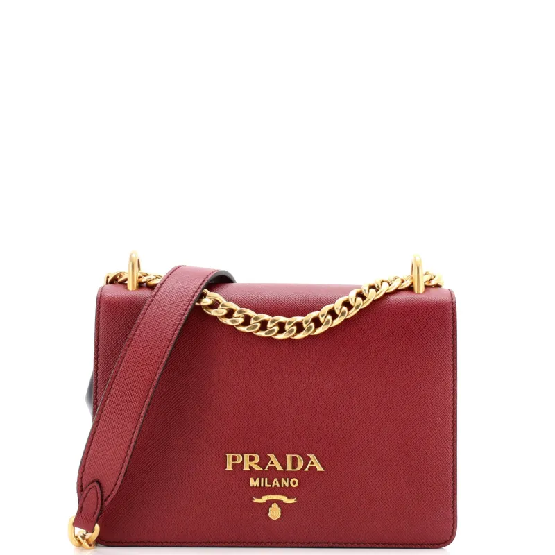 Pre-Loved Prada Chain Flap Bag Saffiano Leather Small sold by Zulily
