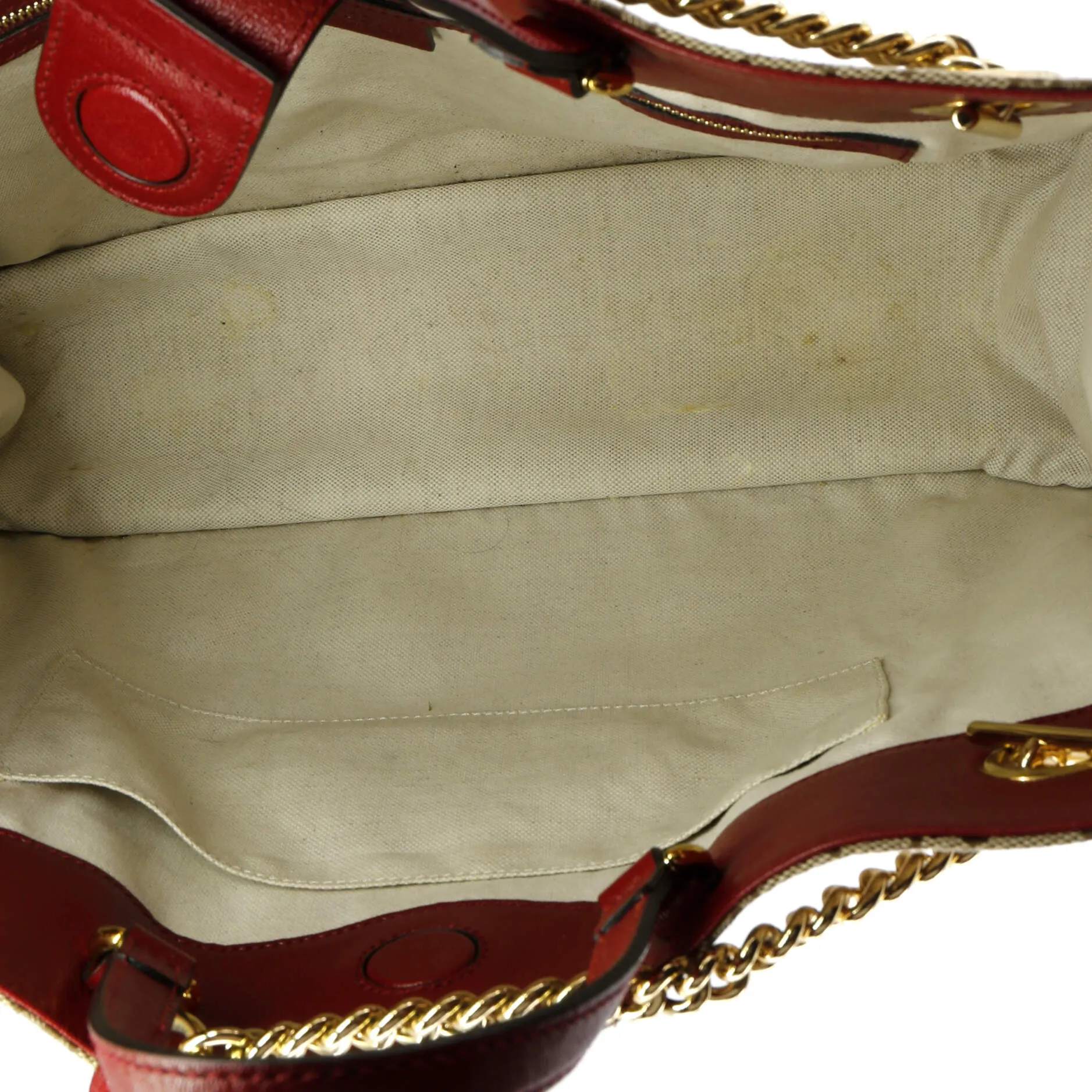 Pre-Loved Gucci Horsebit 1955 Chain Tote GG Canvas Large sold by Zulily product image thumbnail 5