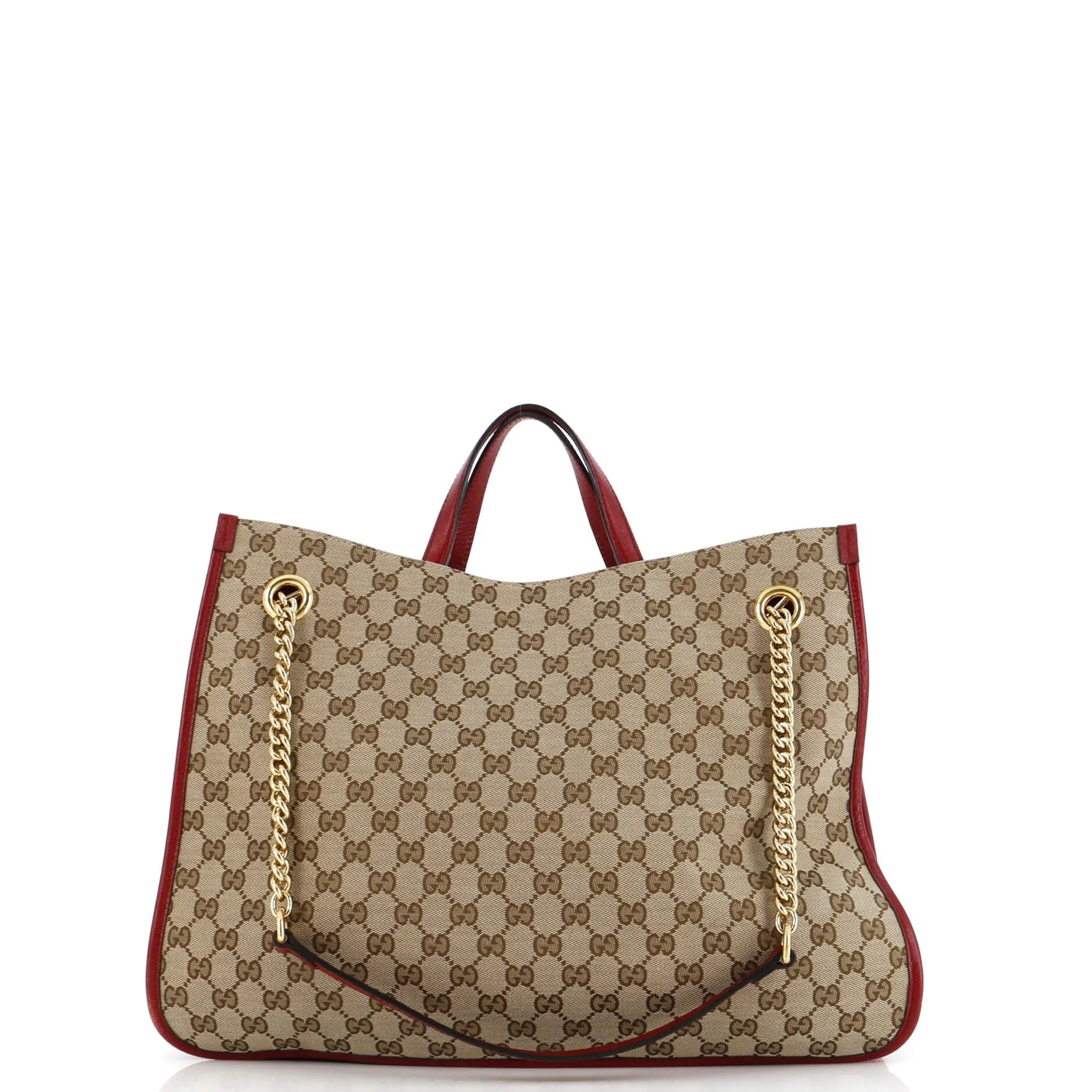 Pre-Loved Gucci Horsebit 1955 Chain Tote GG Canvas Large sold by Zulily product image thumbnail 3
