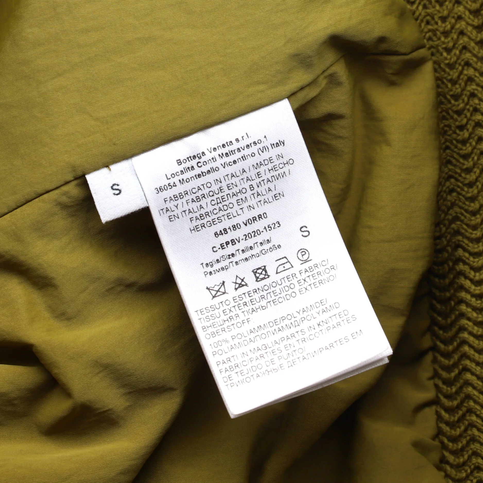 Pre-Loved Bottega Veneta Men's Padded Short Bomber Jacket Nylon sold by Zulily product image thumbnail 4