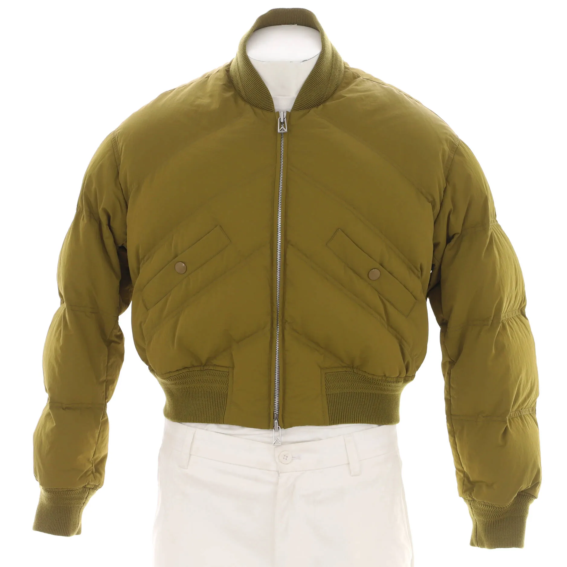 Pre-Loved Bottega Veneta Men's Padded Short Bomber Jacket Nylon sold by Zulily