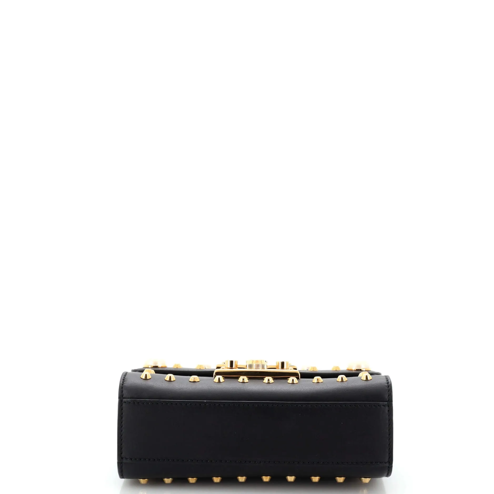 Pre-Loved Gucci Pearly Padlock Shoulder Bag Studded Leather Small sold by Zulily product image thumbnail 4