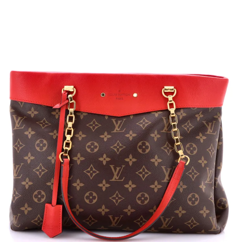 Pre-Loved Louis Vuitton Pallas Shopper Monogram Canvas and Calfskin sold by Zulily