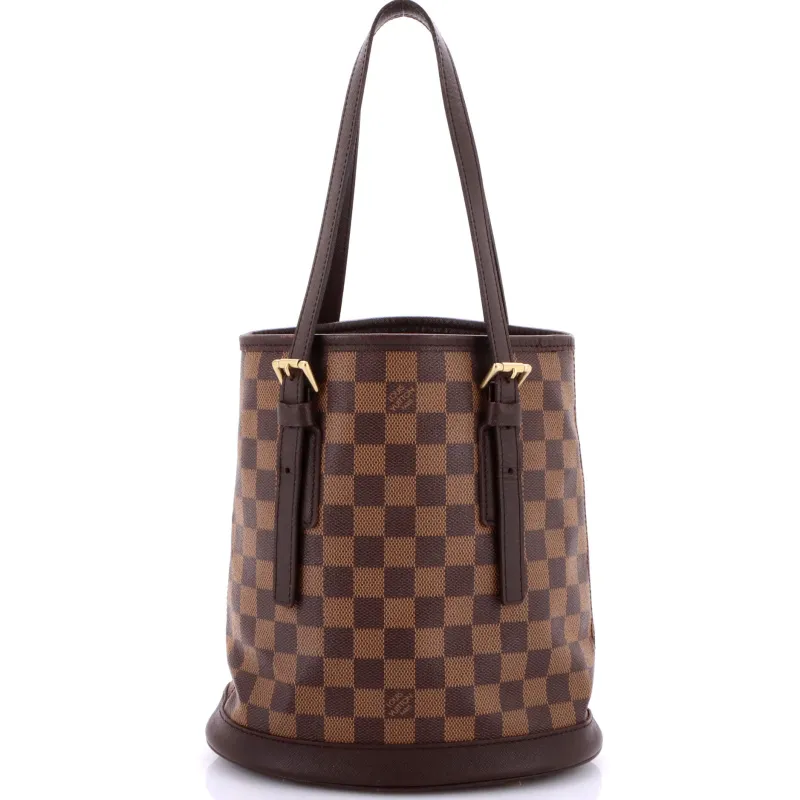 Pre-Loved Louis Vuitton Marais Bucket Bag Damier sold by Zulily