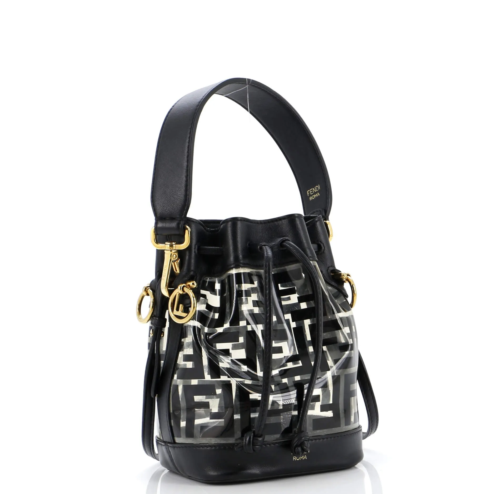 Pre-Loved Fendi Mon Tresor Bucket Bag Zucca PU Mini sold by Zulily product image thumbnail 2