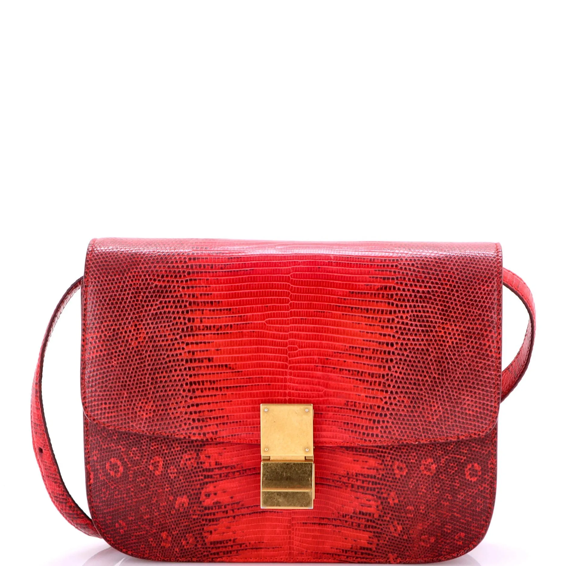 Pre-Loved Celine Classic Box Bag Lizard Medium sold by Zulily