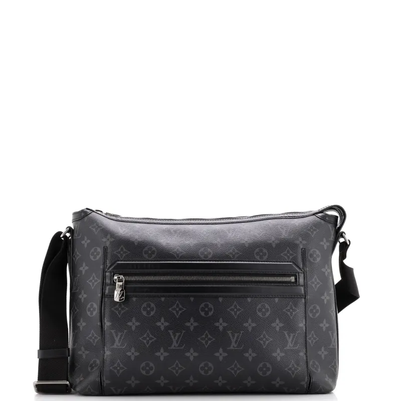 Pre-Loved Louis Vuitton Odyssey Messenger Bag Monogram Eclipse Canvas MM sold by Zulily