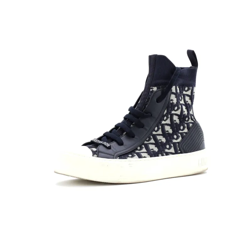 Pre-Loved Christian Dior Women's Walk'N'Dior Sneakers Oblique Technical Fabric sold by Zulily