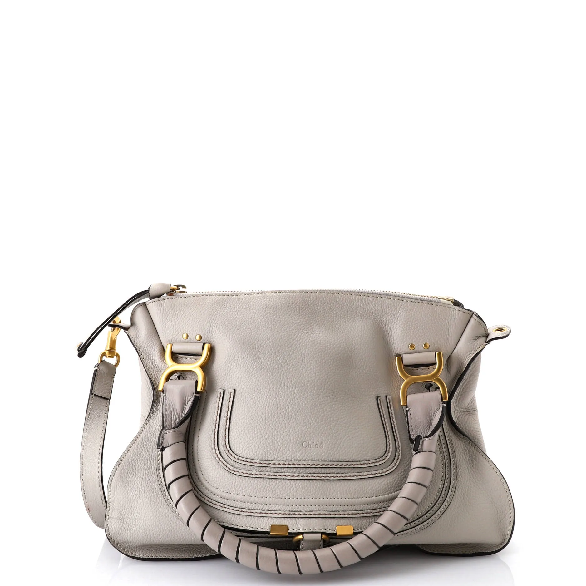 Pre-Loved Chloe Marcie Satchel Leather Medium sold by Zulily