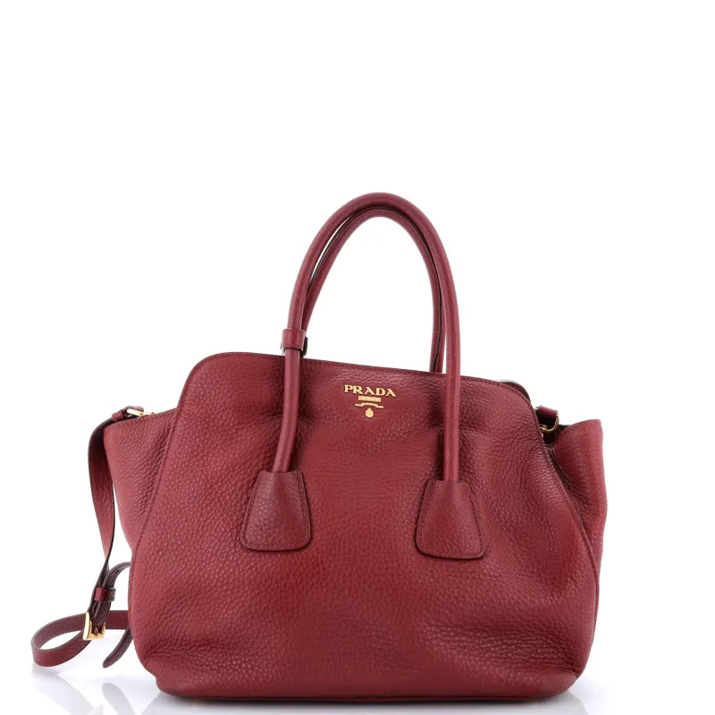 Pre-Loved Prada Convertible Open Shopping Tote Vitello Daino Medium sold by Zulily