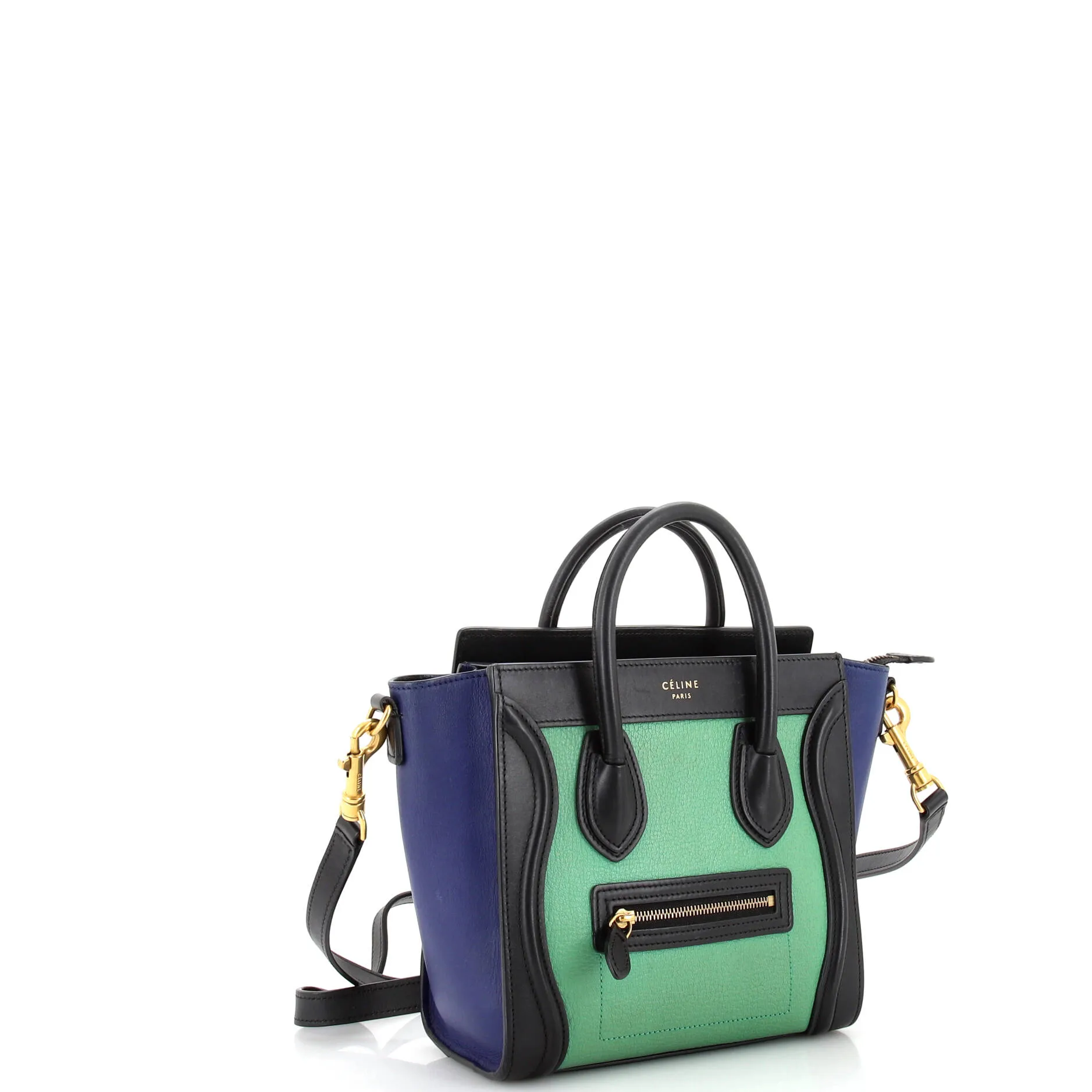 Pre-Loved Celine Tricolor Luggage Bag Leather Nano sold by Zulily product image thumbnail 2