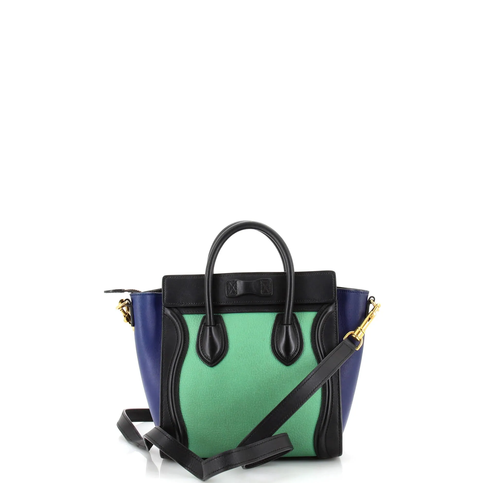 Pre-Loved Celine Tricolor Luggage Bag Leather Nano sold by Zulily product image thumbnail 3