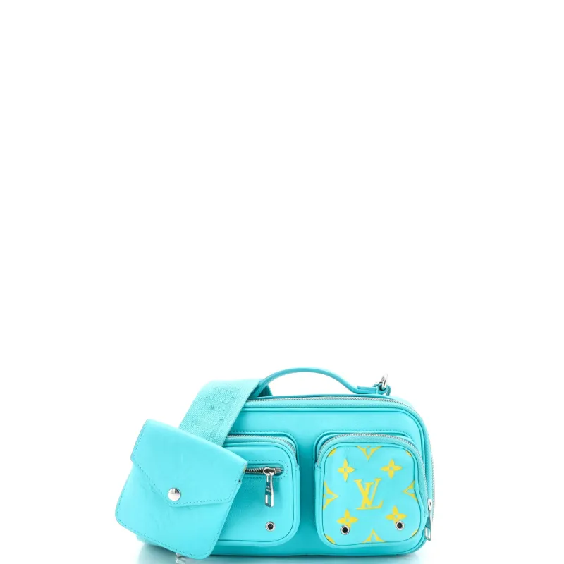 Pre-Loved Louis Vuitton Utility Crossbody Bag Calfskin with Embossed Monogram Detail sold by Zulily