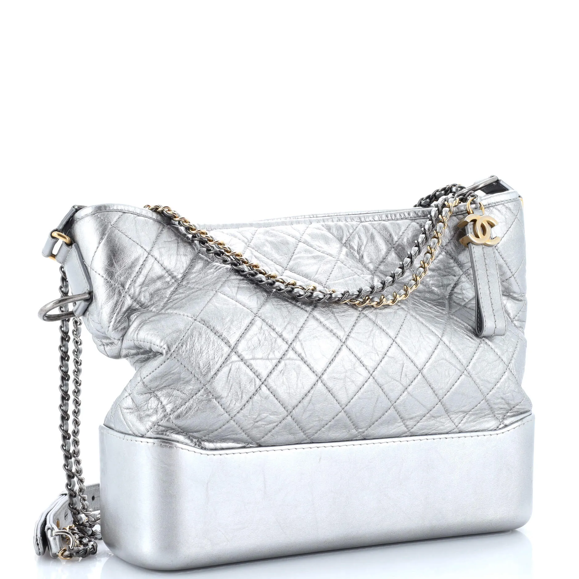 Pre-Loved Chanel Gabrielle Hobo Quilted Metallic Aged Calfskin Large sold by Zulily product image thumbnail 2