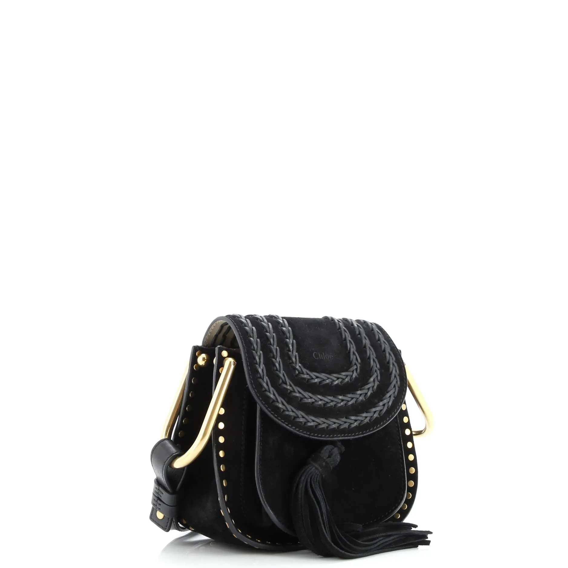 Pre-Loved Chloe Hudson Handbag Whipstitch Suede Mini sold by Zulily product image thumbnail 2
