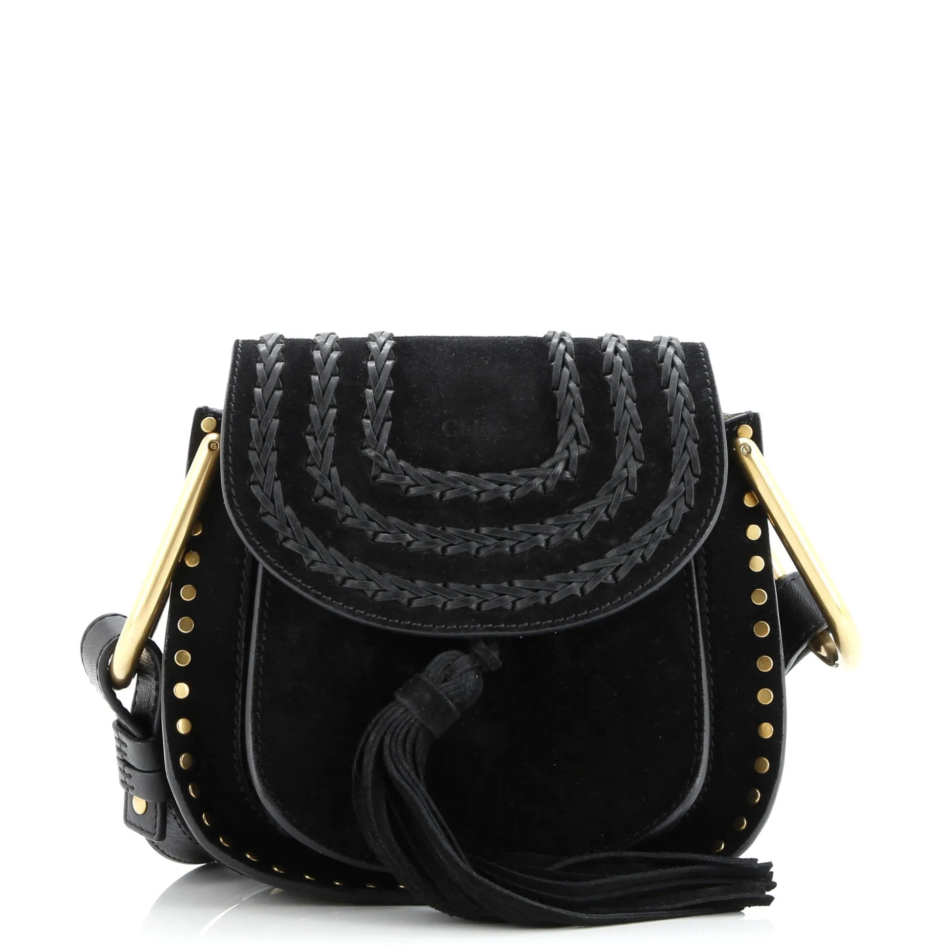 Pre-Loved Chloe Hudson Handbag Whipstitch Suede Mini sold by Zulily