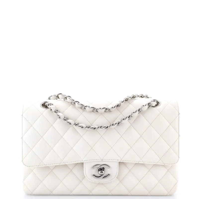 Pre-Loved Chanel Classic Double Flap Bag Quilted Caviar Medium sold by Zulily
