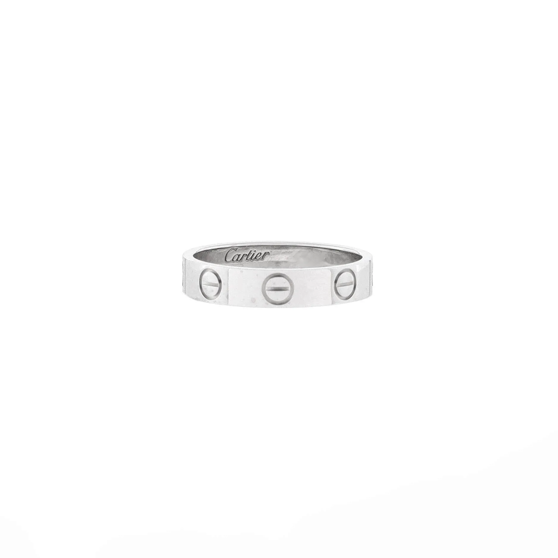 Pre-Loved Cartier Love Wedding Band Ring Platinum sold by Zulily