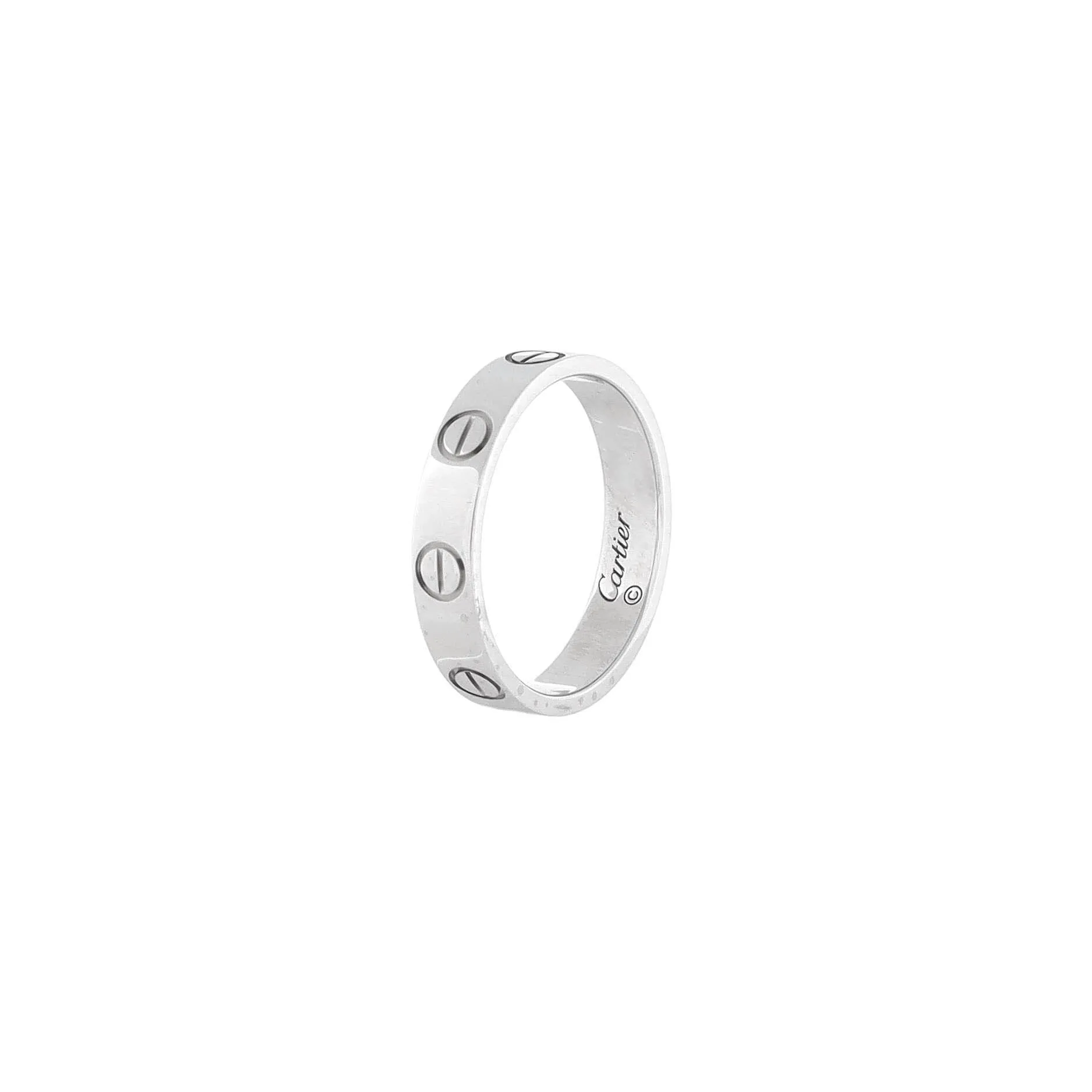Pre-Loved Cartier Love Wedding Band Ring Platinum sold by Zulily product image thumbnail 3
