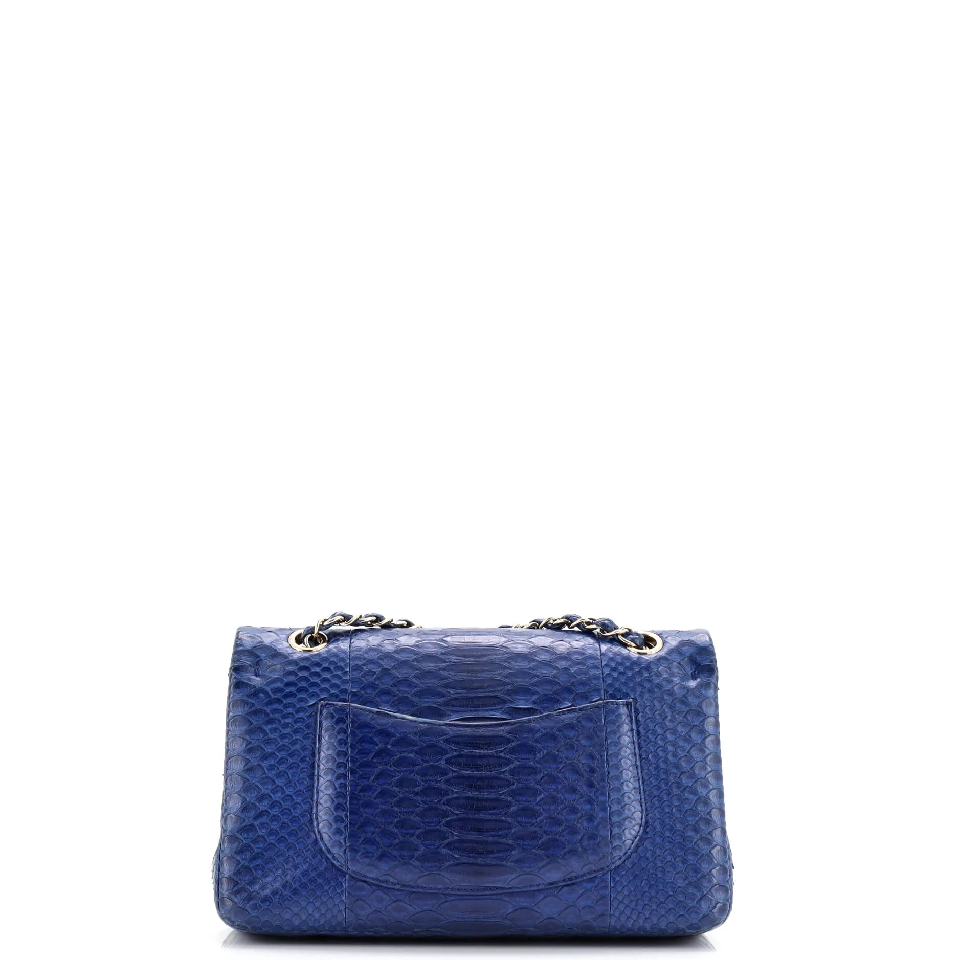 Pre-Loved Chanel Classic Double Flap Bag Python Medium sold by Zulily product image thumbnail 3