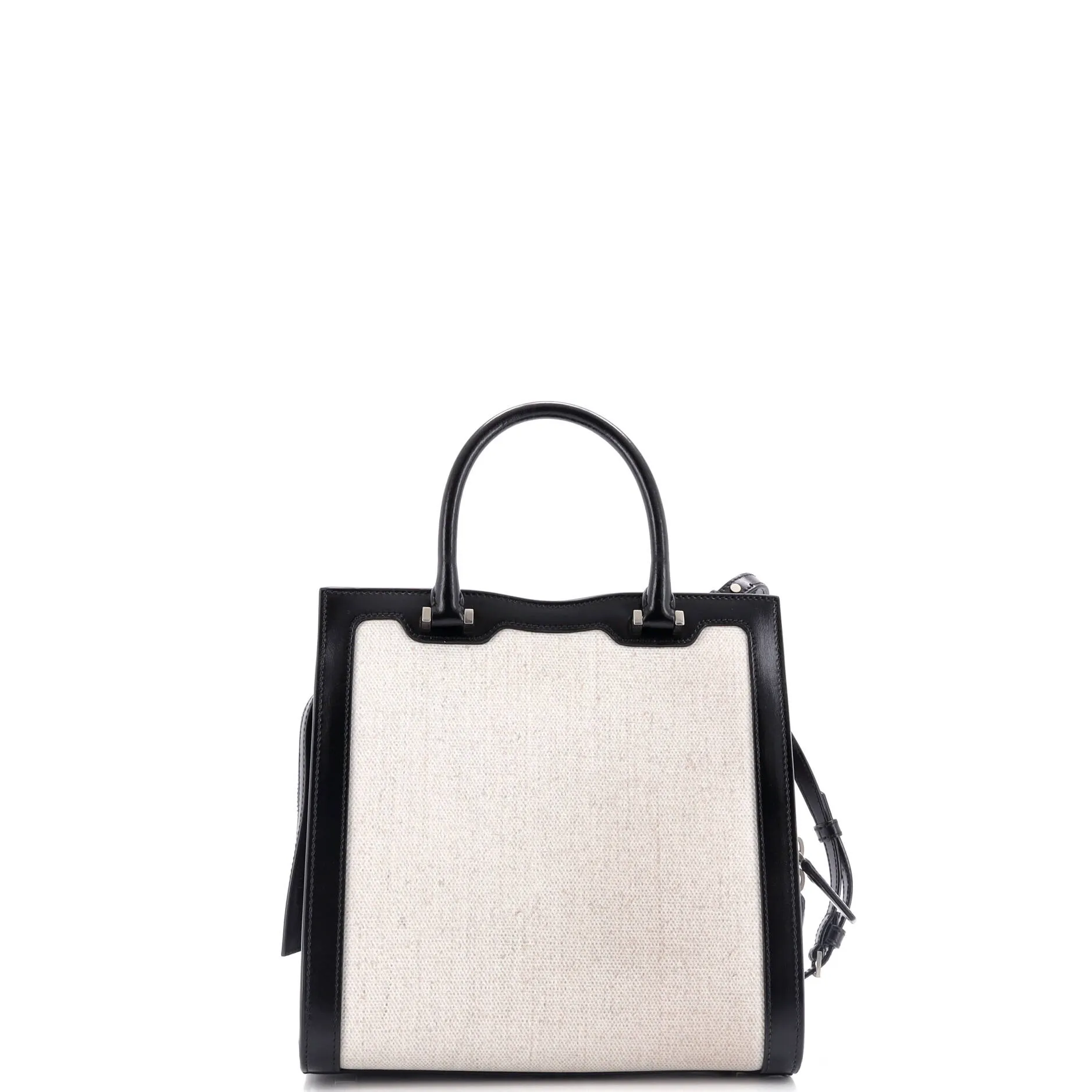 Pre-Loved Saint Laurent Uptown Tote Canvas with Leather Small sold by Zulily product image thumbnail 3