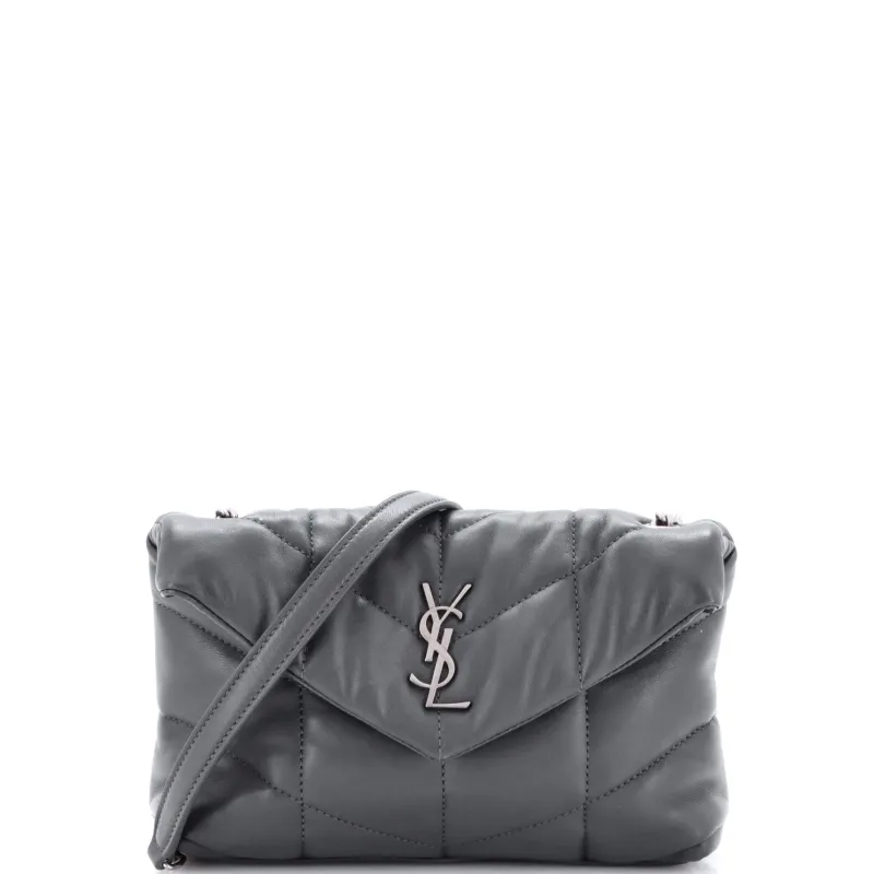 Pre-Loved Saint Laurent Loulou Puffer Shoulder Bag Quilted Leather Mini sold by Zulily