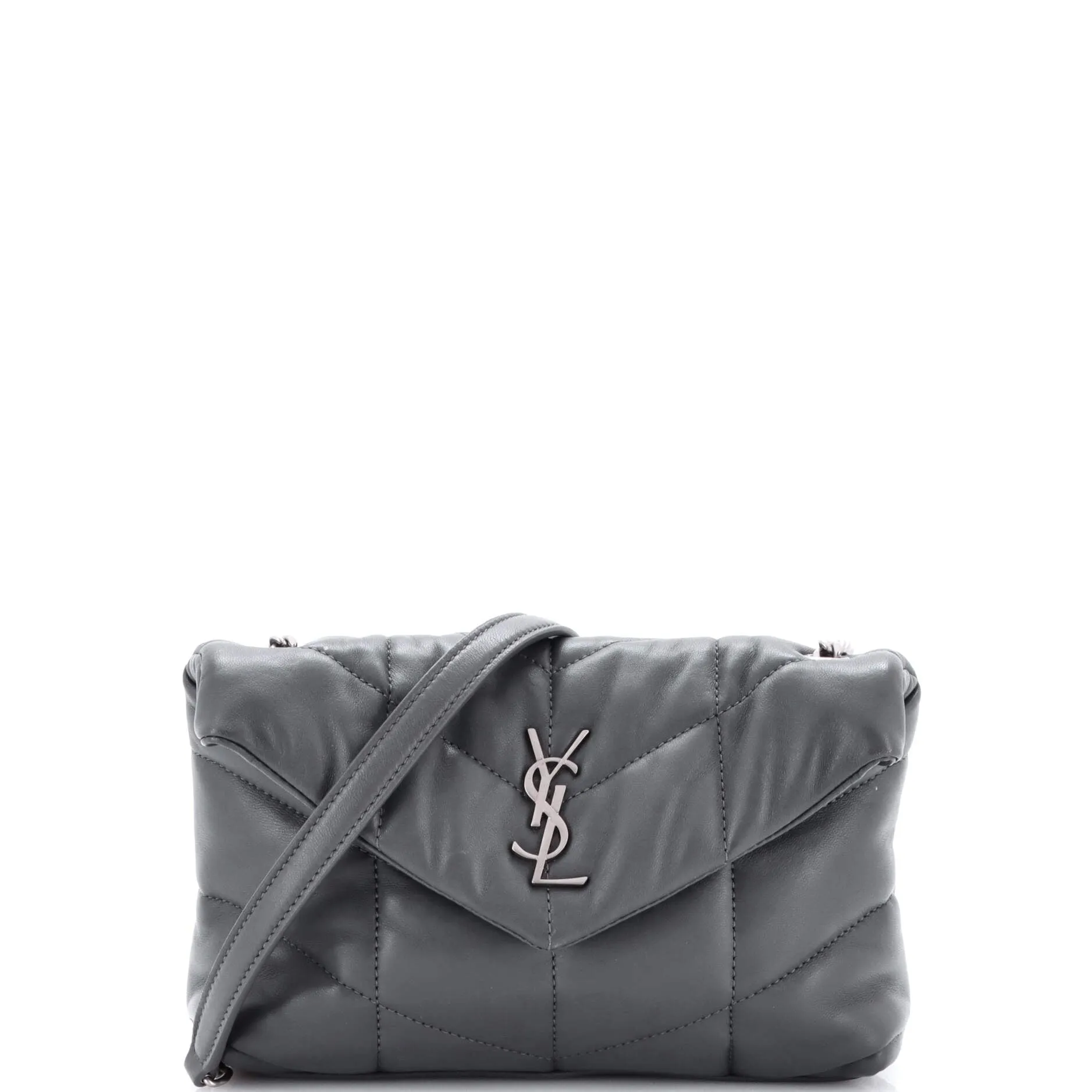 Pre-Loved Saint Laurent Loulou Puffer Shoulder Bag Quilted Leather Mini sold by Zulily