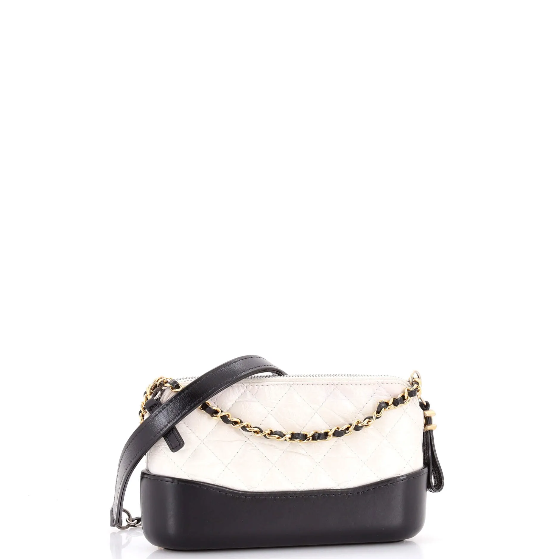 Pre-Loved Chanel Gabrielle Double Zip Clutch with Chain Quilted Aged Calfskin sold by Zulily product image thumbnail 2