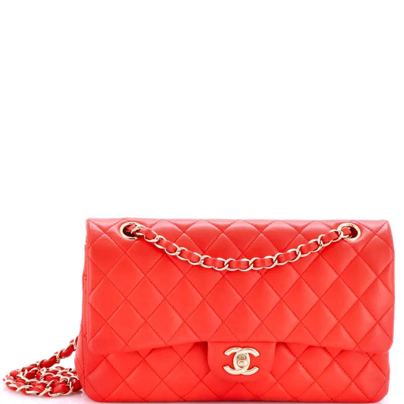 Pre-Loved Chanel Classic Double Flap Bag Quilted Lambskin Medium sold by Zulily