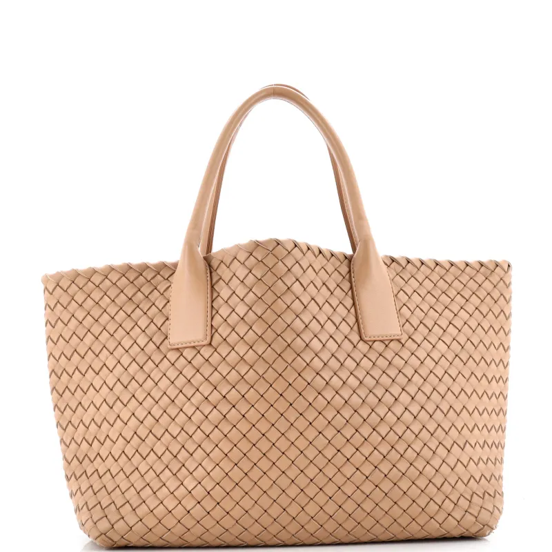 Pre-Loved Bottega Veneta Cabat Tote Intrecciato Nappa Small sold by Zulily