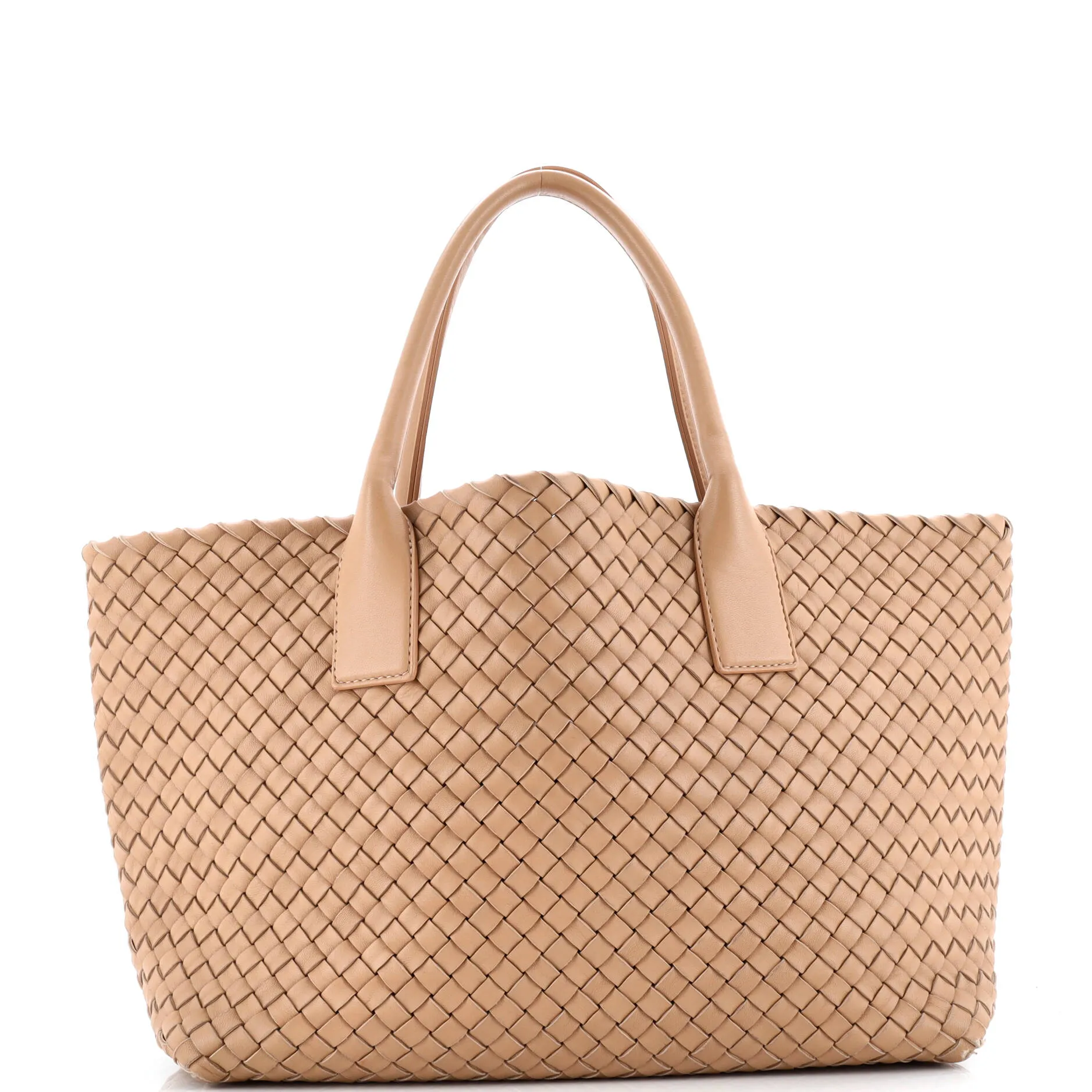 Pre-Loved Bottega Veneta Cabat Tote Intrecciato Nappa Small sold by Zulily