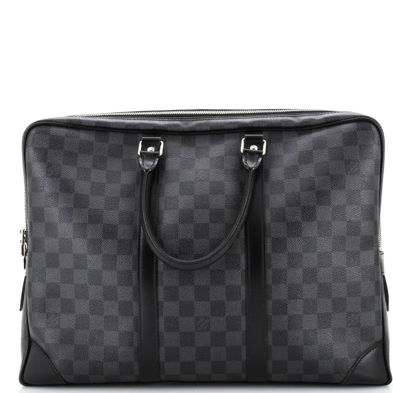 Pre-Loved Louis Vuitton Porte-Documents Voyage Briefcase Damier Graphite sold by Zulily
