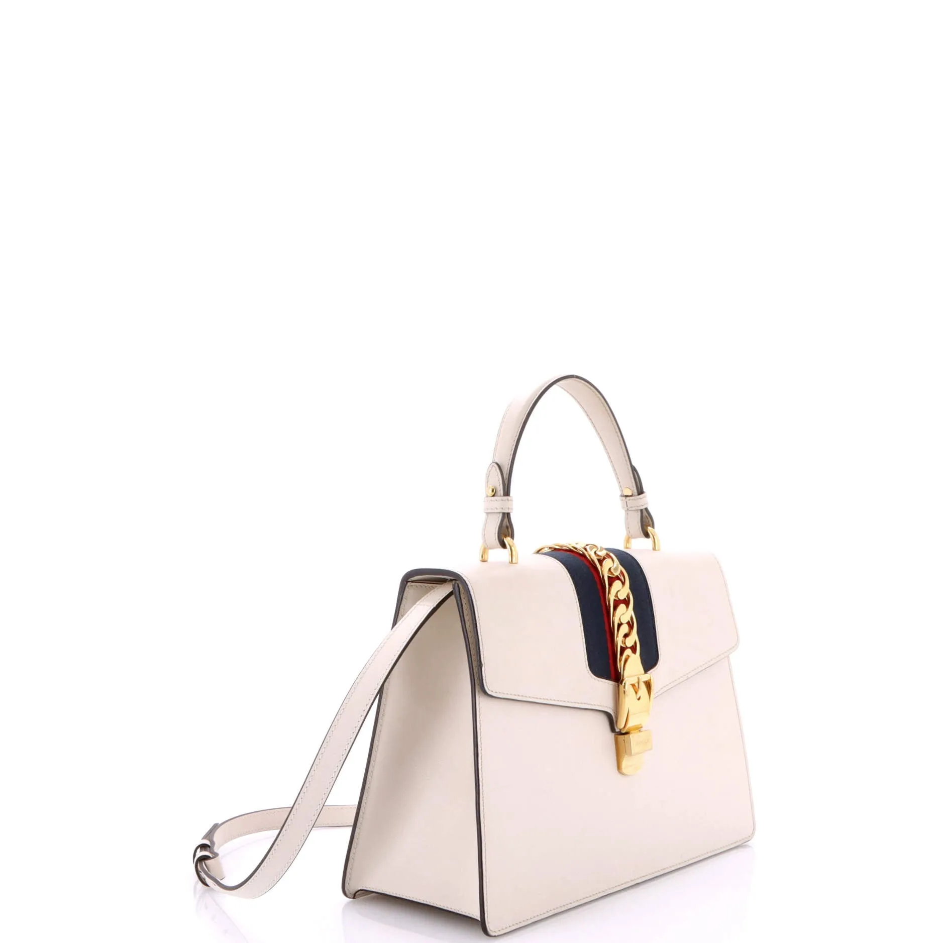 Pre-Loved Gucci Sylvie Top Handle Bag Leather Medium sold by Zulily product image thumbnail 2