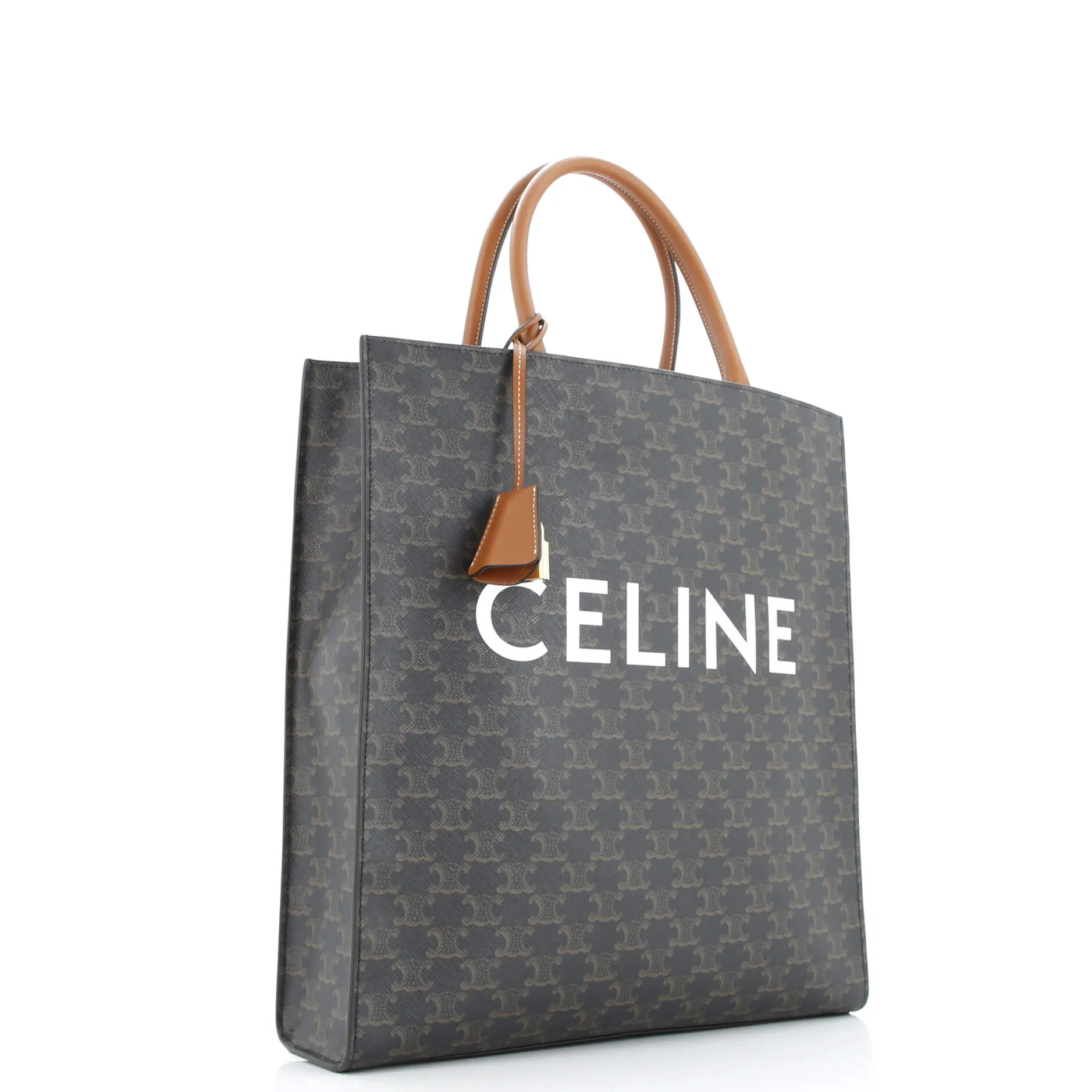 Pre-Loved Celine Vertical Cabas Tote Triomphe Coated Canvas Large sold by Zulily product image thumbnail 2