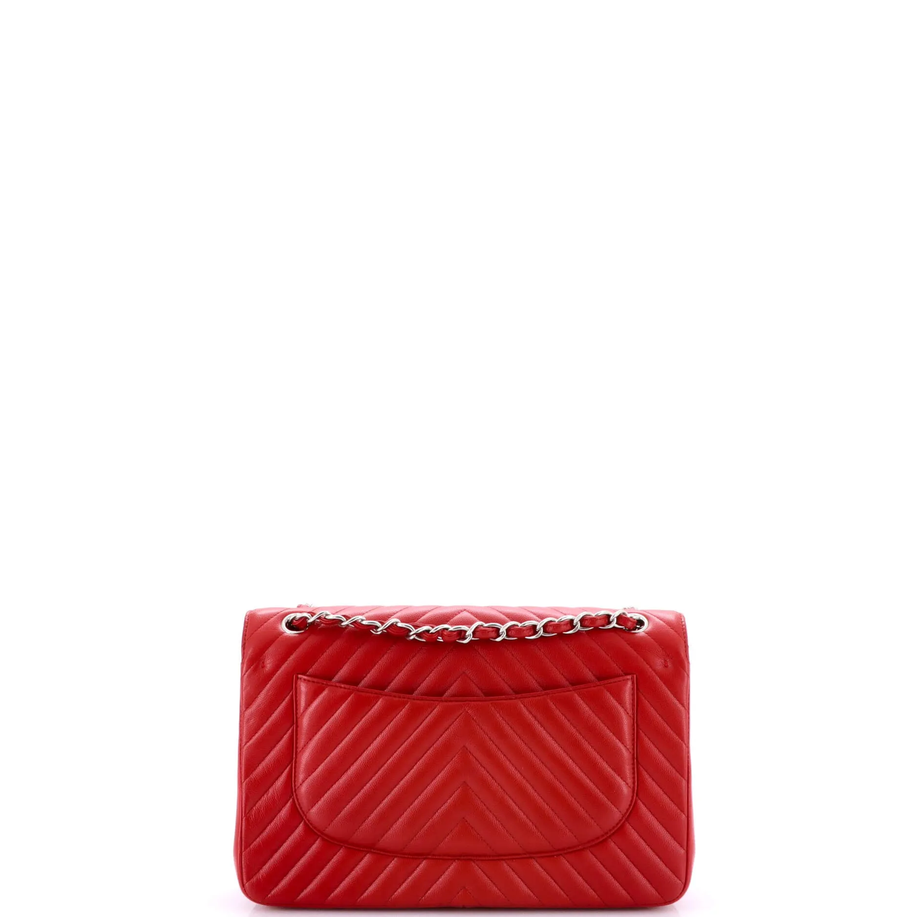 Pre-Loved Chanel Classic Double Flap Bag Chevron Caviar Jumbo sold by Zulily product image thumbnail 3