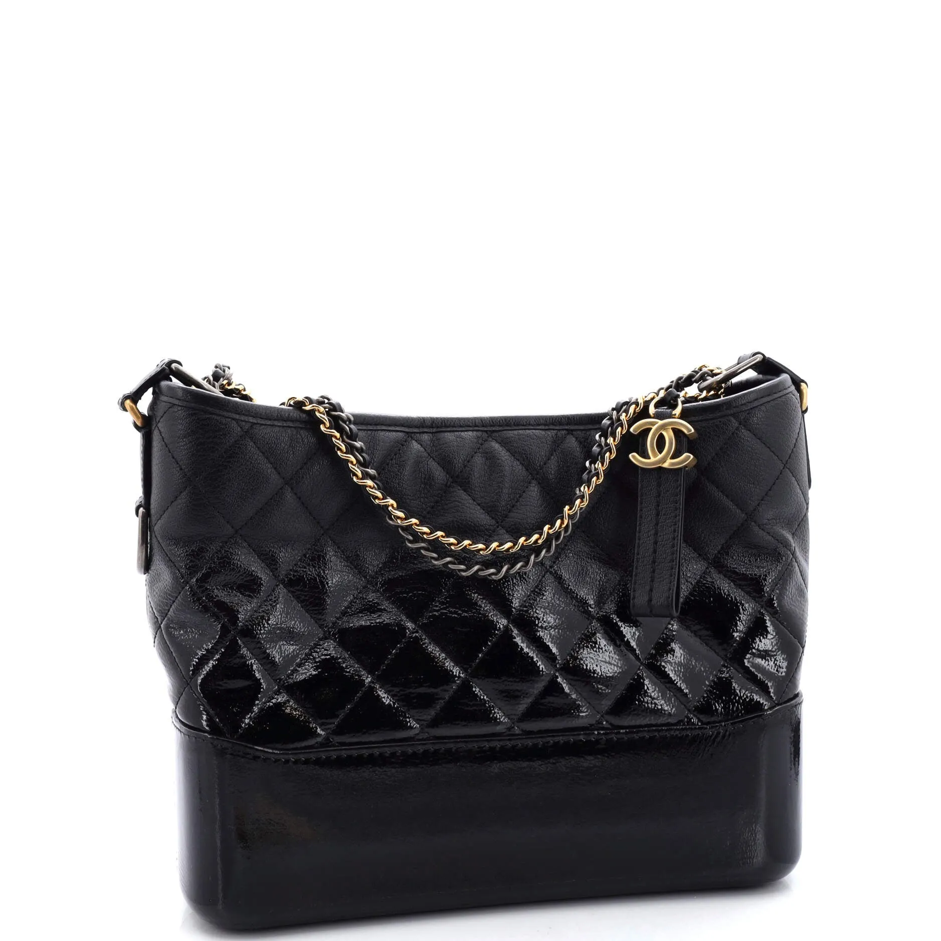 Pre-Loved Chanel Gabrielle Hobo Quilted Goatskin and Patent Medium sold by Zulily product image thumbnail 2