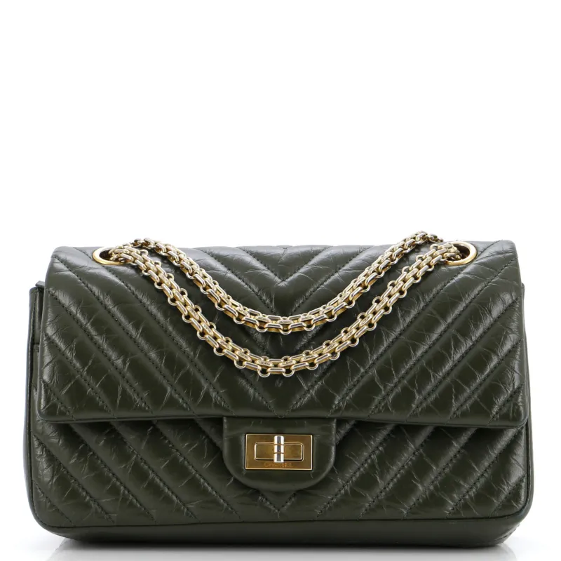 Pre-Loved Chanel Reissue 2.55 Flap Bag Chevron Aged Calfskin 225 sold by Zulily