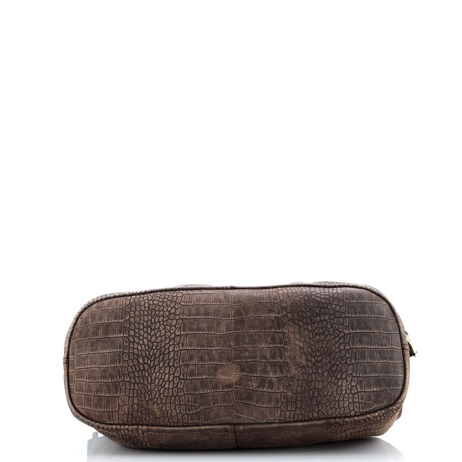 Pre-Loved Givenchy Nightingale Satchel Crocodile Embossed Nubuck Large sold by Zulily product image thumbnail 4