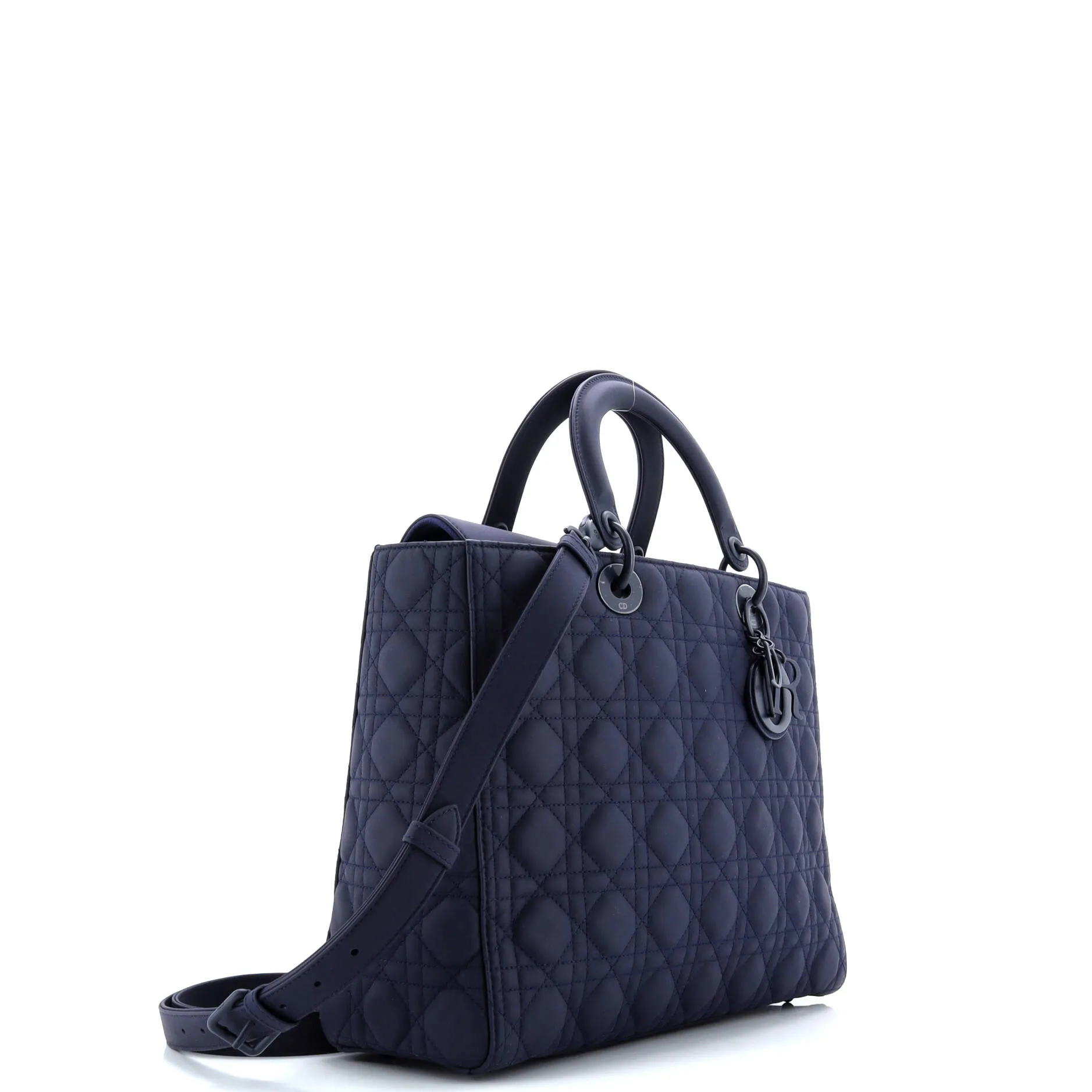 Pre-Loved Christian Dior Ultra Matte Lady Dior Bag Cannage Quilt Calfskin Large sold by Zulily product image thumbnail 2